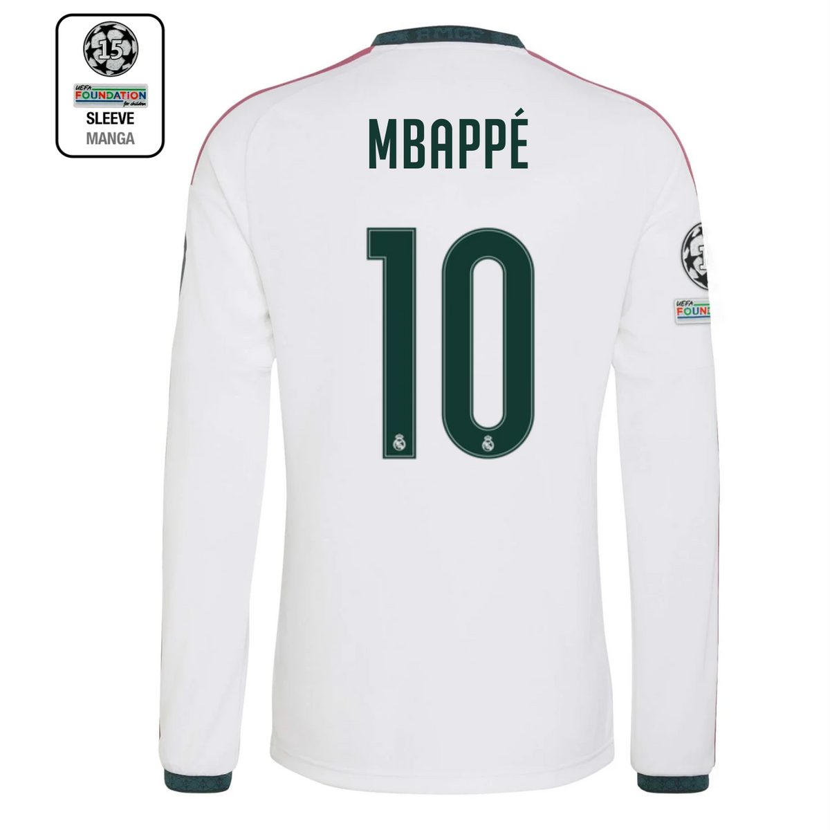 CAMISOLA PERS. ADIDAS REAL MADRID MANGA LARGA UCL LOCAL 26/27 ADULTO MBAPPE 10 - PRMA27MLUCLLOCADKM10-KC3952