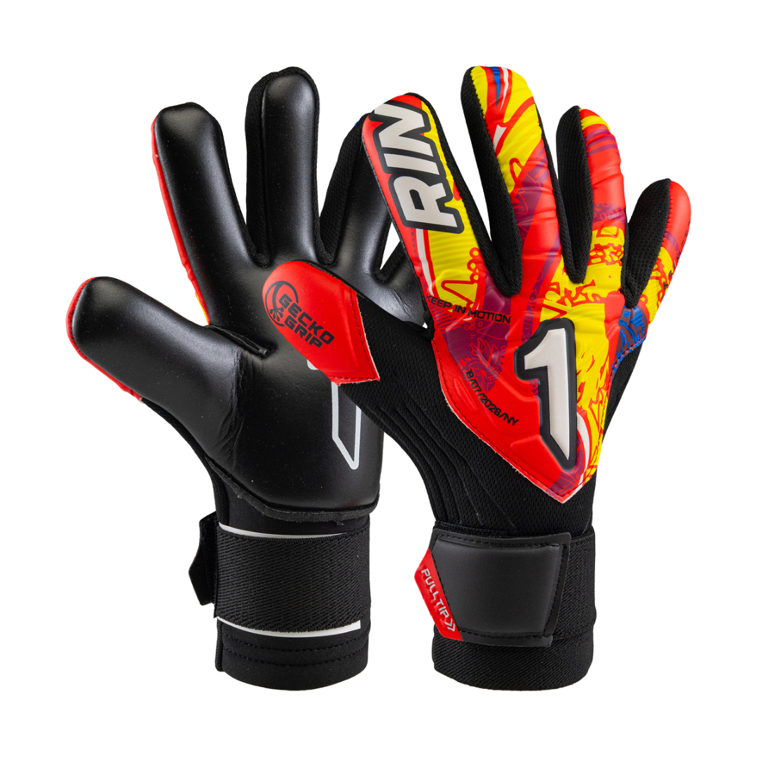 GUANTE DE PORTERO RINAT ASIMETRIK TRAINING AD ROJO / AZUL / AMARILLO - 1GTR6A4A50-904-219