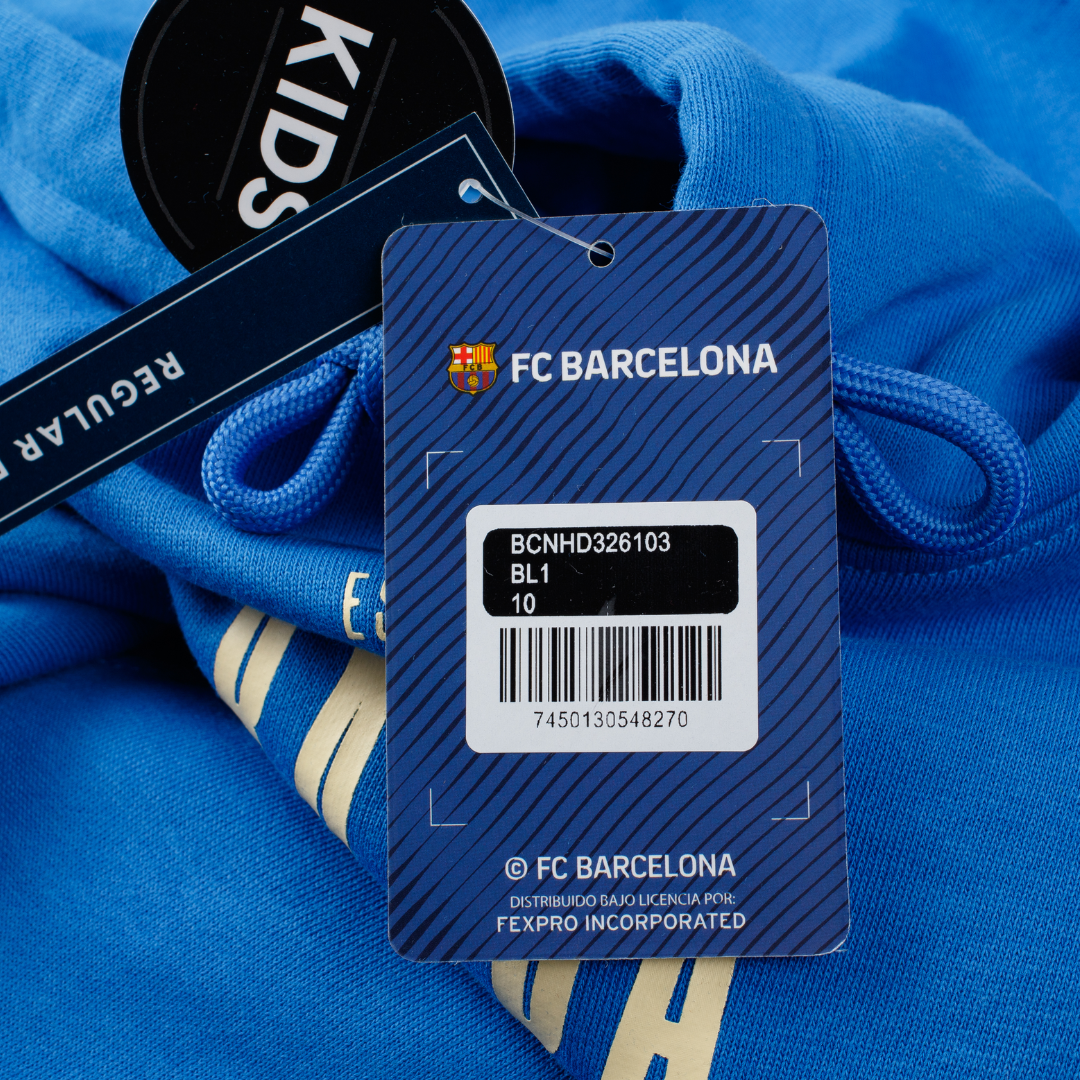 HOODIE INFANTIL FEXPRO FC BARCELONA FOOT TRAP 'AZUL' - BCNHD326103-BL1