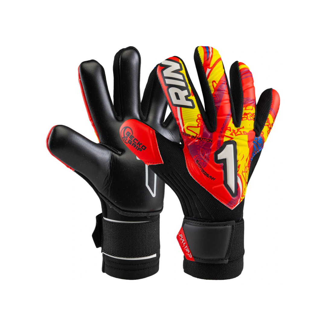 GUANTE DE PORTERO INFANTIL RINAT ASIMETRIK TRAINING INF ROJO / AZUL / AMARILLO - 1GTR6I4Y50-904-216