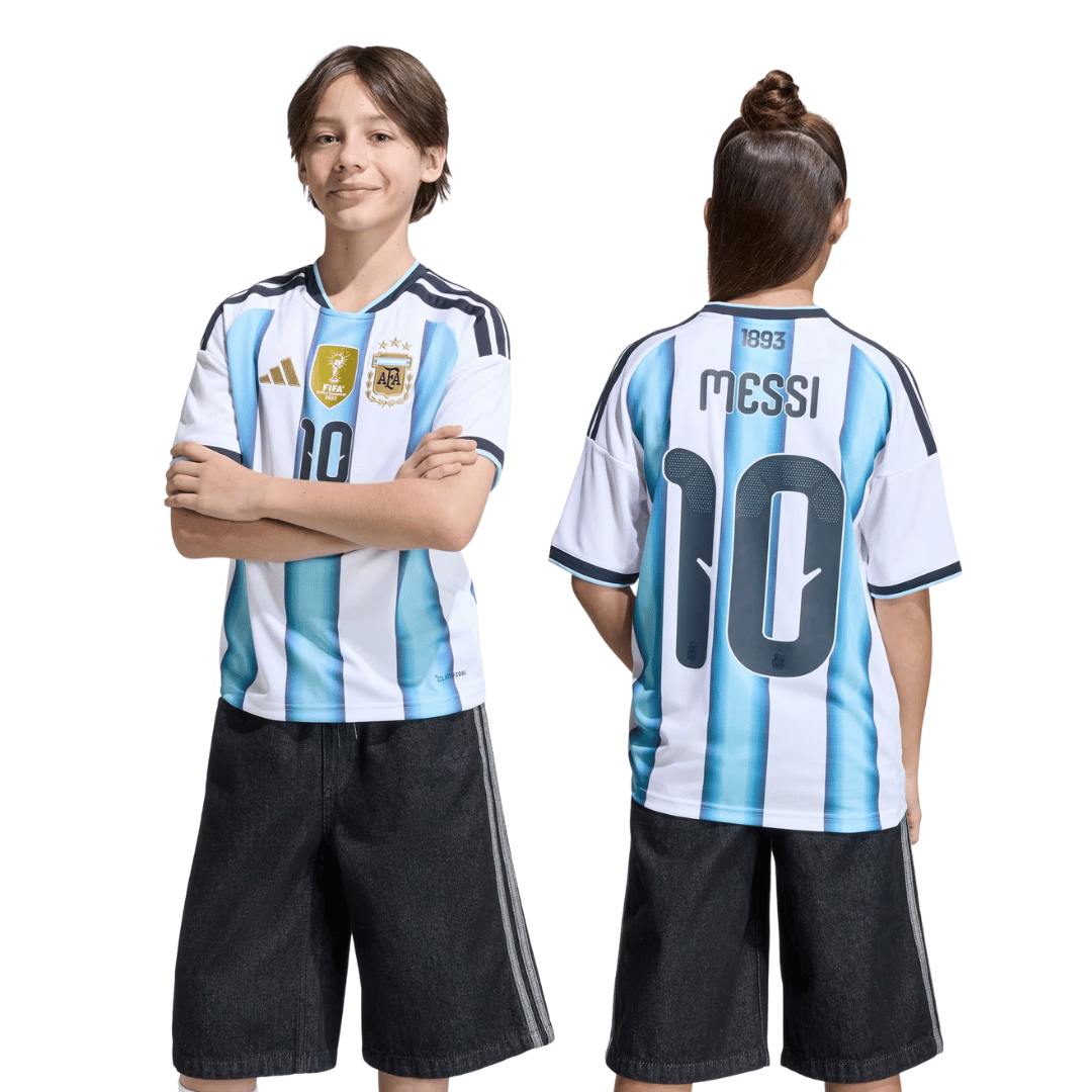 CAMISOLA INFANTIL ADIDAS ARGENTINA WC 2026 LOCAL MESSI 10 - KA8115