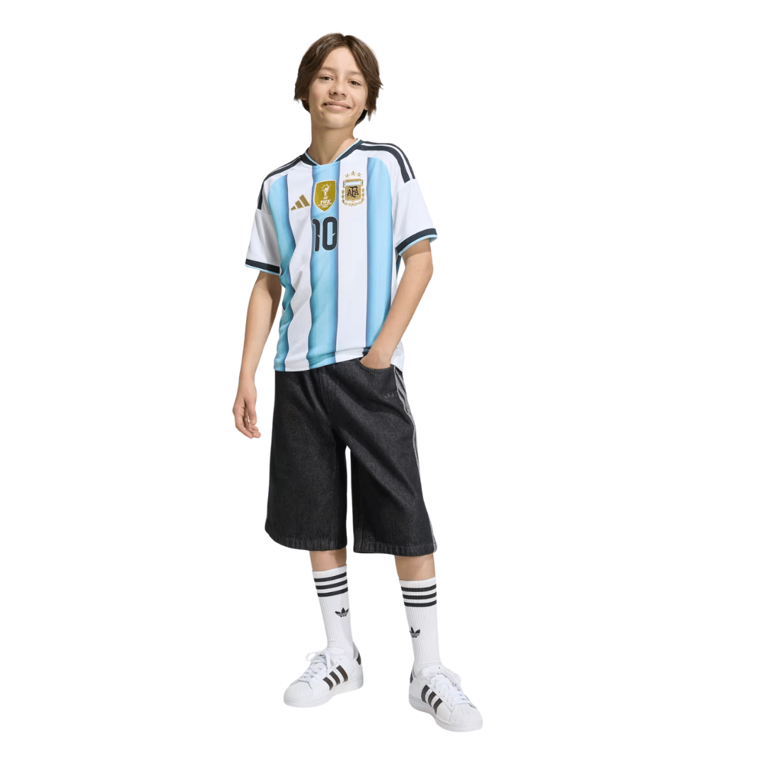 CAMISOLA INFANTIL ADIDAS ARGENTINA WC 2026 LOCAL MESSI 10 - KA8115
