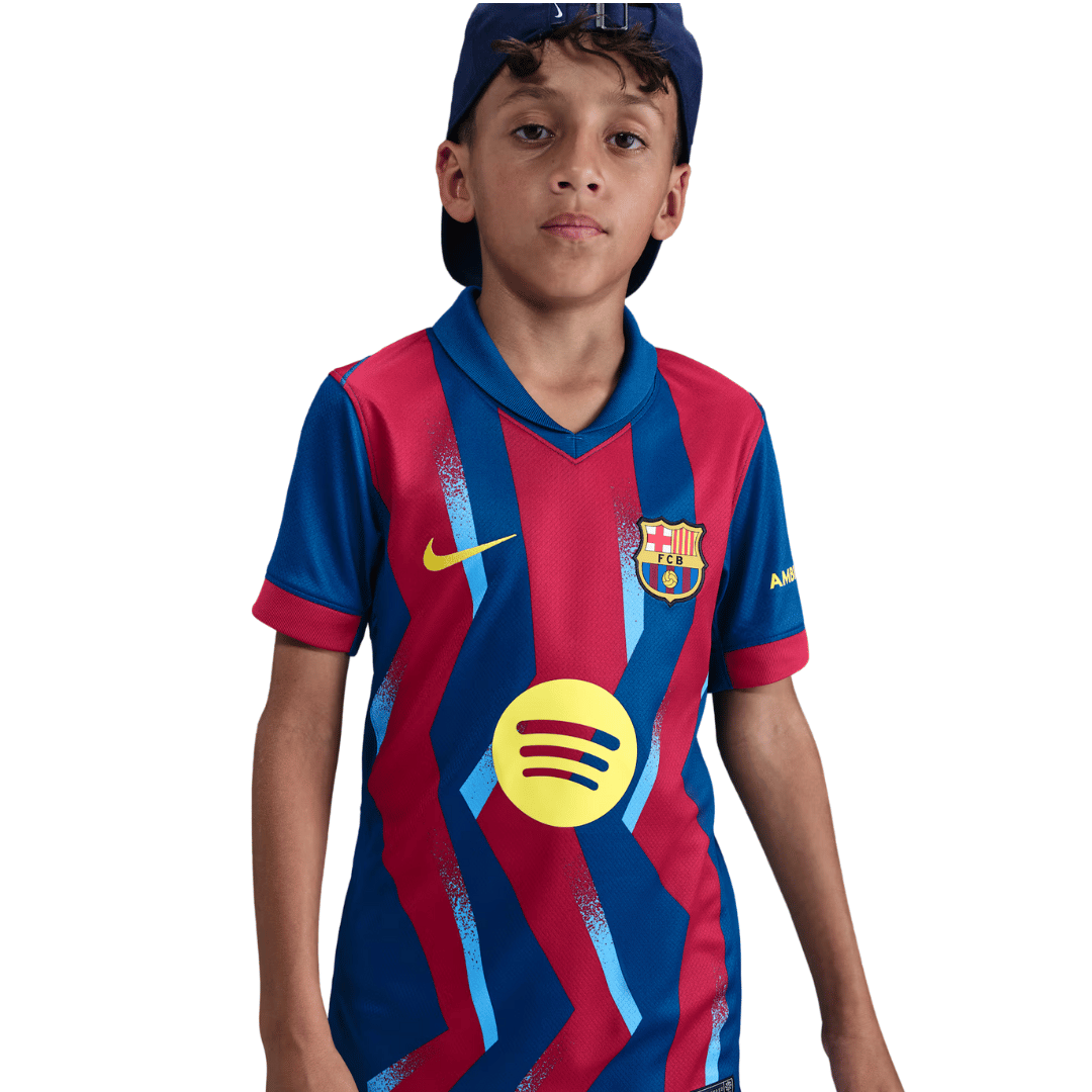 Maillot FC Barcelona 4ème Tenue – Nike – Taille XL – Jaune – Neuf
