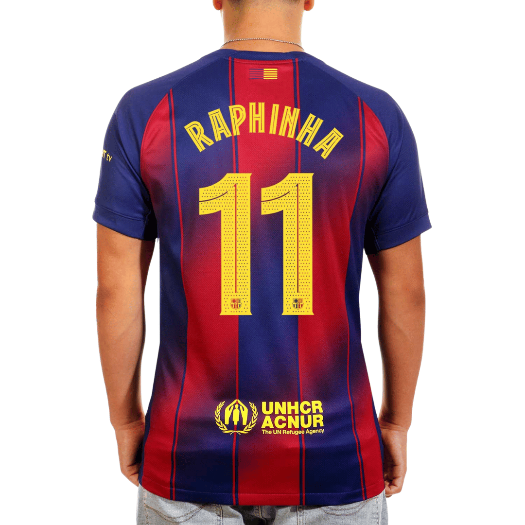 CAMISOLA PERS. NIKE FC BARCELONA LOCAL 25/26 ADULTO RAPHINHA 11 - PFCB26LOCADRAP11-HJ4590456