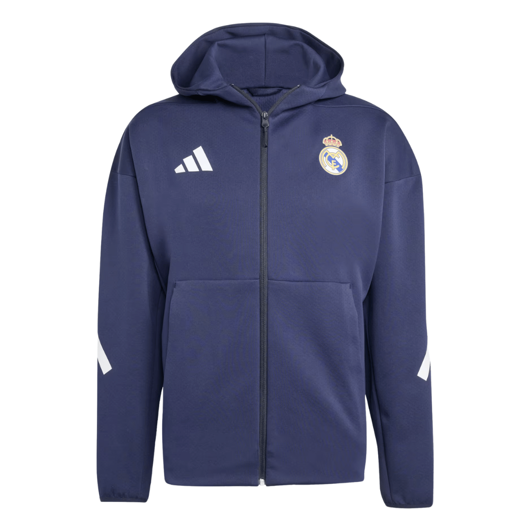 CHAQUETA ADIDAS REAL MADRID ANTHEM 'AZUL' - KC3739
