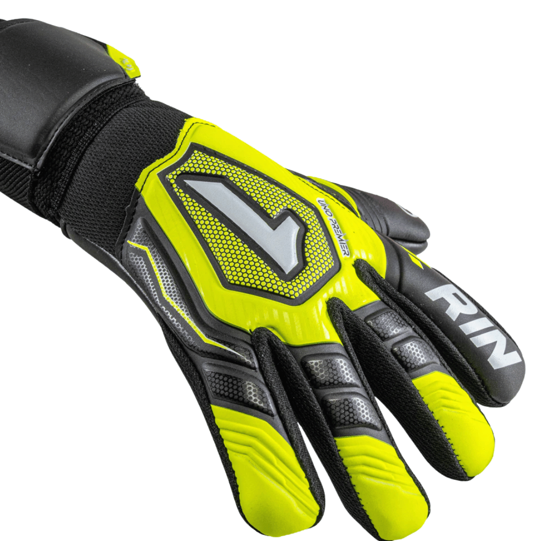 Guante de Portero Infantil Rinat Uno Premier Training Amarillo Neón/Negro – imagen 2 de 4
