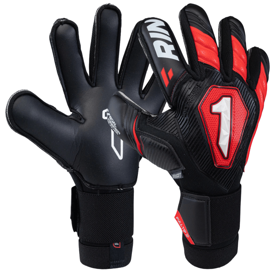 GUANTE DE PORTERO RINAT UNO PREMIER PRIME ADU 'NEGRO/ROJO' - 1GPM6A1A50-119-220