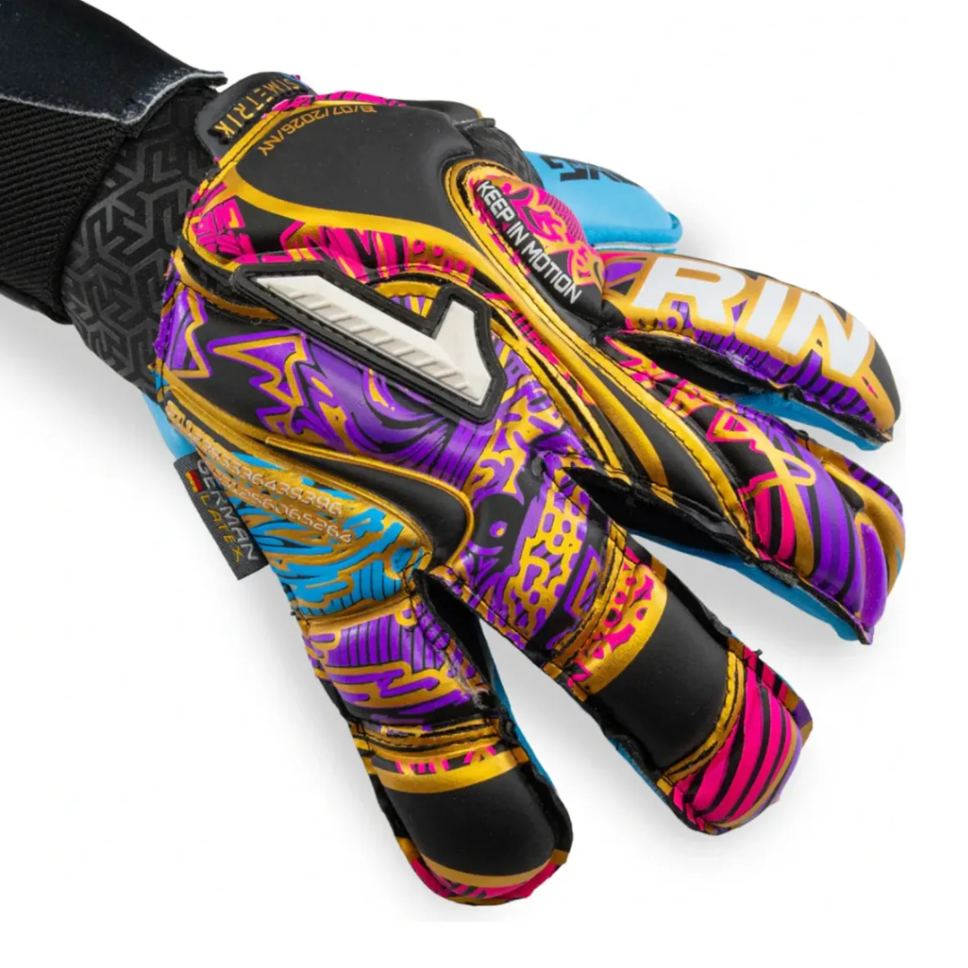 GUANTE DE PORTERO RINAT ASIMETRIK PRO FUTURE 'NEGRO/AZUL/ROSA' - 1GPT6A4A50-989-221