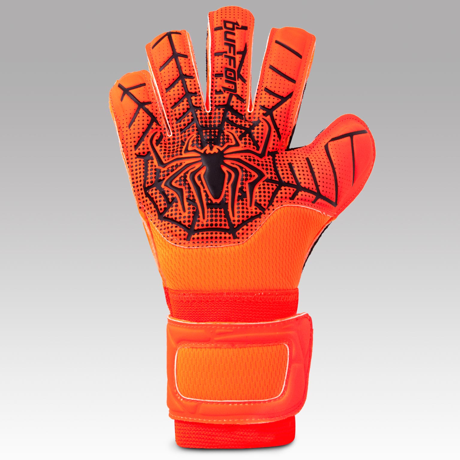GUANTE DE PORTERO INFANTIL BUFFON SPIDER 'NARANJA/NEGRO/NEGRO' ( SEMI PRO ) - 01S3SPJJB