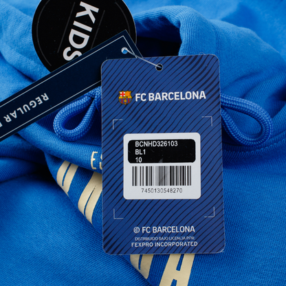 HOODIE INFANTIL FEXPRO FC BARCELONA FOOT TRAP 'AZUL' - BCNHD326103-BL1