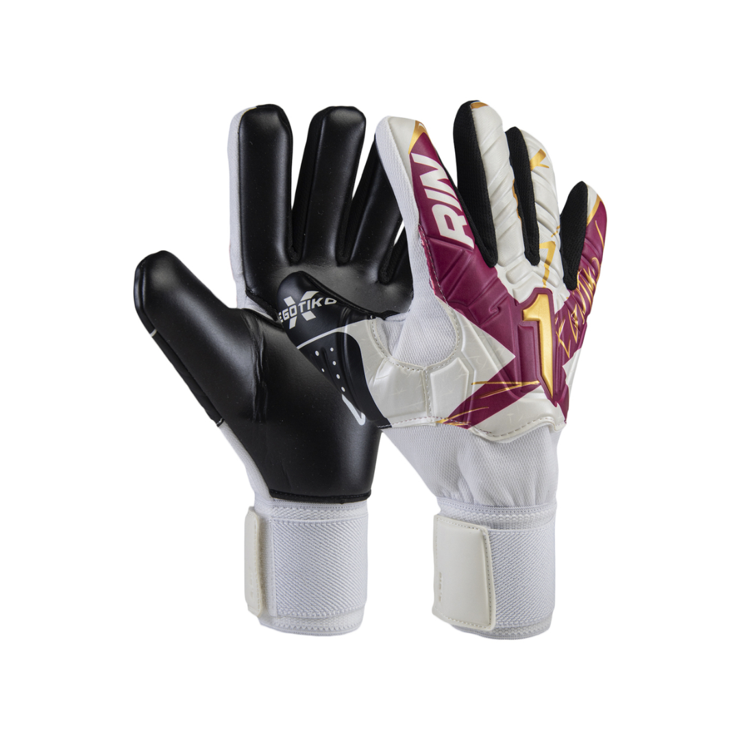 GUANTE DE PORTERO INFANTIL RINAT EGOTIKO X TRAINING SPINE AD 'BLANCO VINO NEGRO' - 1GTS514Y50-025-216