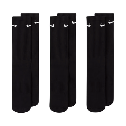CALCETINES NIKE EVERYDAY CUSH CREW 3PR 'NEGRO' - SX7664010