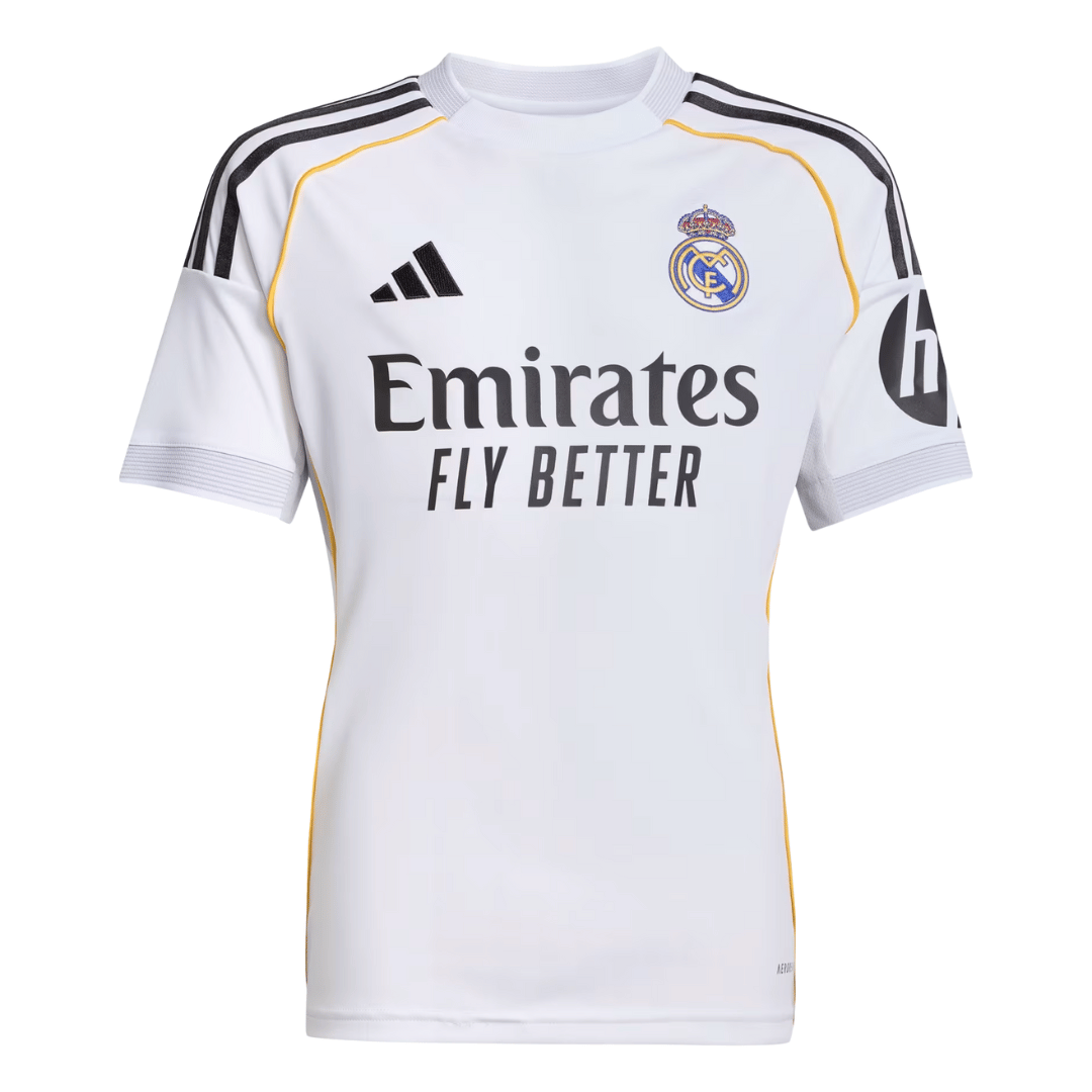 CAMISOLA INFANTIL PERSONALIZADA ADIDAS REAL MADRID LOCAL 25/26 MBAPPE - JN8887-MBAPPE