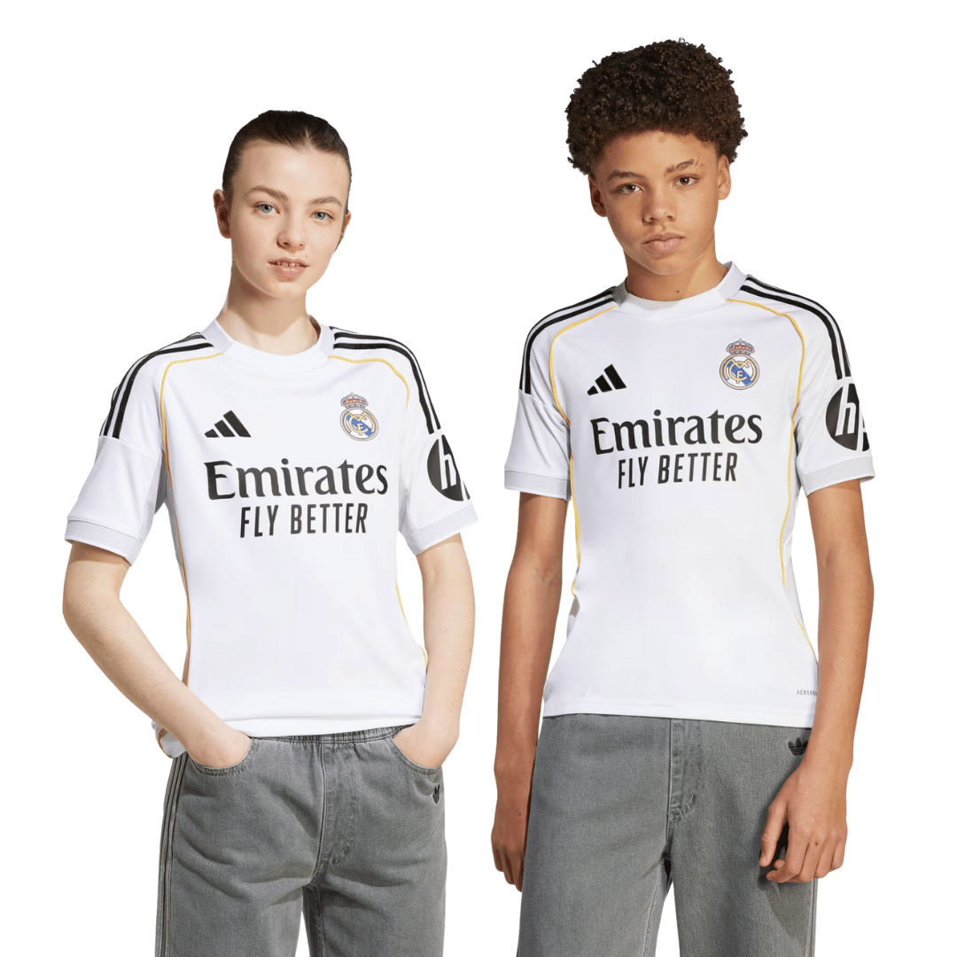 CAMISOLA INFANTIL PERSONALIZADA ADIDAS REAL MADRID LOCAL 25/26 MBAPPE - JN8887-MBAPPE