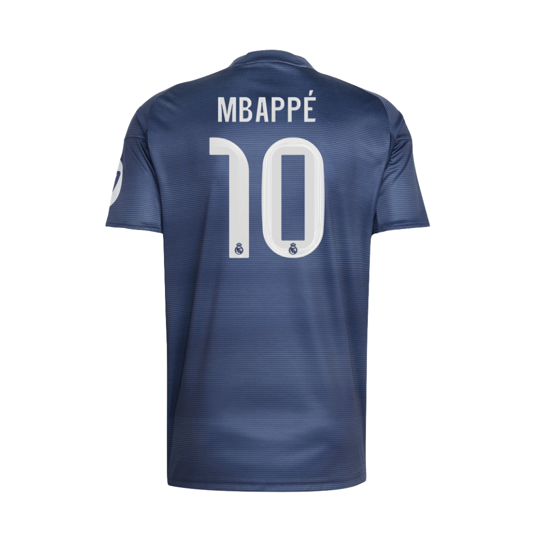CAMISOLA INFANTIL PERSONALIZADA ADIDAS REAL MADRID VISITA 25/26 MBAPPE - JP3947-MBAPPE