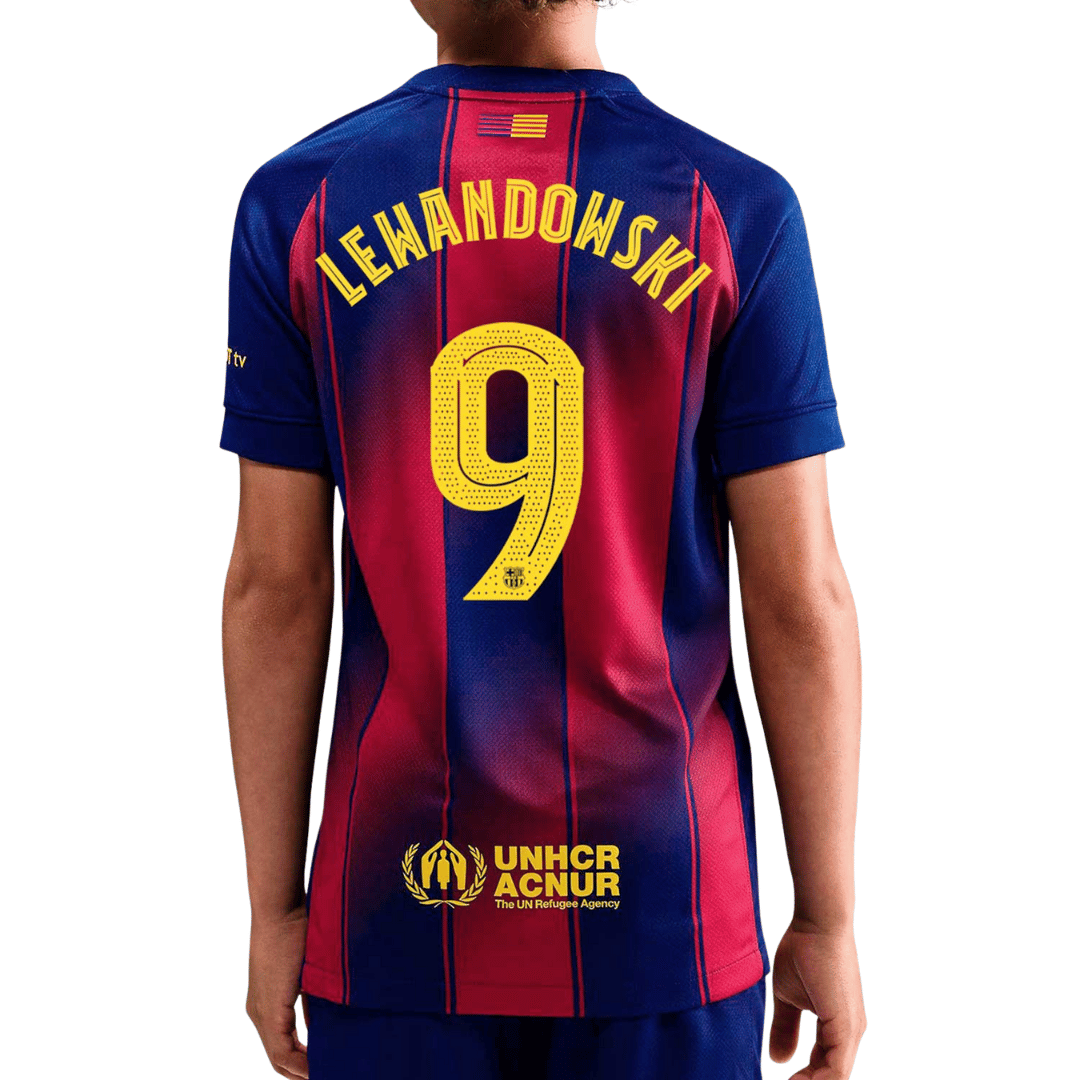 CAMISOLA PERS. NIKE FC BARCELONA LOCAL 25/26 INFANTIL LEWANDOWSKI 9 - PFCB26LOCINRL9-HJ5287456