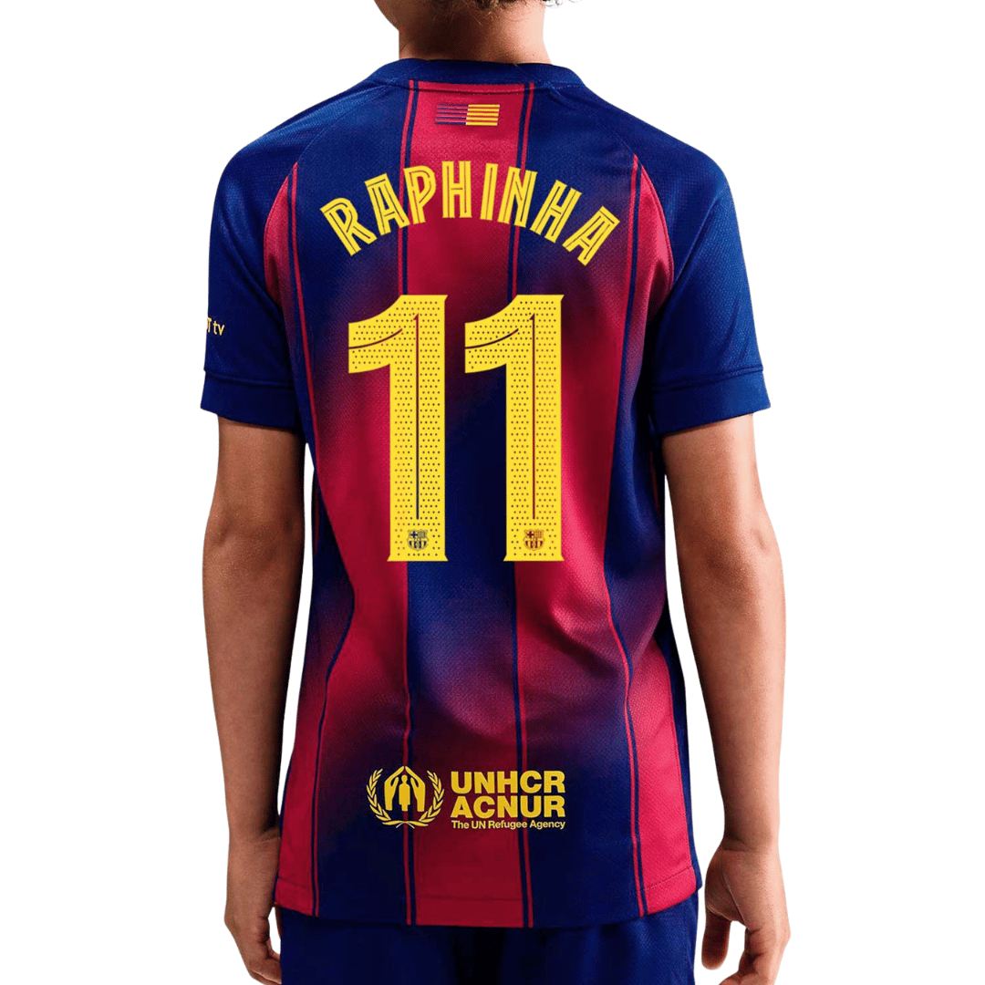 CAMISOLA PERS. NIKE FC BARCELONA LOCAL 25/26 INFANTIL RAPHINHA 11 - PFCB26LOCINRAP11-HJ5287456