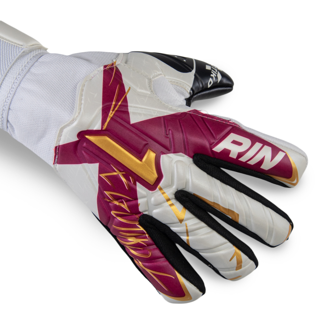 GUANTE DE PORTERO INFANTIL RINAT EGOTIKO X TRAINING SPINE AD 'BLANCO VINO NEGRO' - 1GTS514Y50-025-216