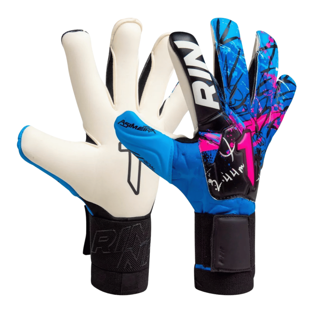 GUANTES DE PORTERO RINAT ASIMETRIK PRIME AD 'AZUL ROSA' - 1GPM5A2A50-601-222
