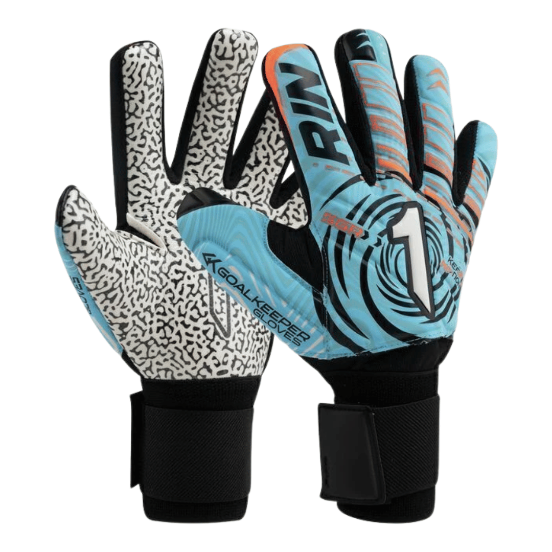 GUANTES DE PORTERO RINAT VORTEX PRIME SPINE AD VARILLA 'AZÚL NARANJA' - 1GPS5A6A50-650-222