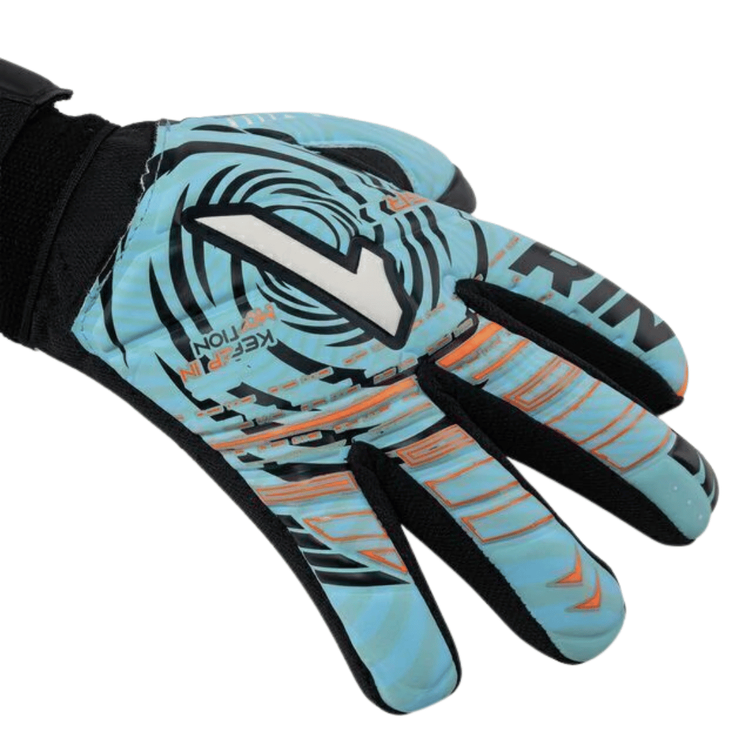 GUANTES DE PORTERO RINAT VORTEX PRIME SPINE AD VARILLA 'AZÚL NARANJA' - 1GPS5A6A50-650-222