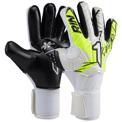 GUANTE DE PORTERO INFANTIL RINAT EGOTIKO X TRAINING SPINE AD VARILLA 'BLANCO VERDE' - 1GTS5I4Y50-169-217