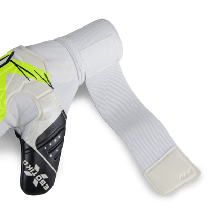 GUANTE DE PORTERO INFANTIL RINAT EGOTIKO X TRAINING SPINE AD VARILLA 'BLANCO VERDE' - 1GTS5I4Y50-169-217