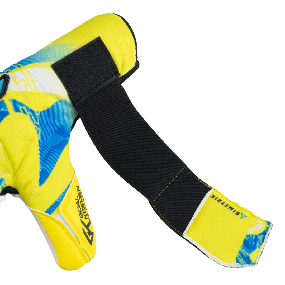 Guante de Portero Rinat Asimetrik Aero Prime ADU 'Amarillo/Azul/Blanco' – imagen 4 de 5