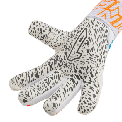 GUANTE DE PORTERO RINAT EGOTIKO X PRIME AD 'BLANCO AZUL NARANJA' - 1GPM5A4A50-651-222
