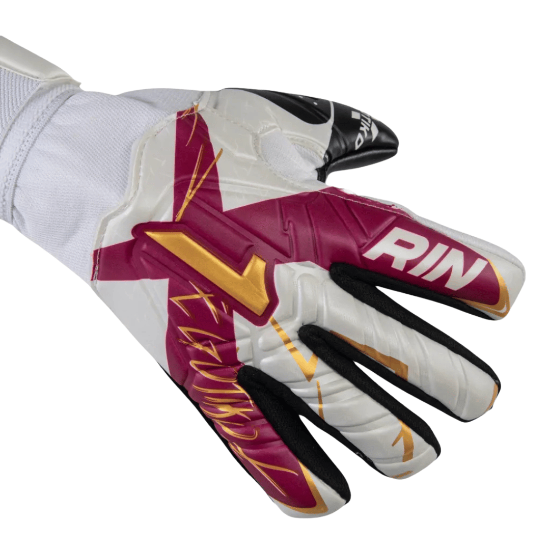 GUANTE DE PORTERO RINAT EGOTIKO X TRAINING SPINE AD 'BLANCO VINO NEGRO' - CODIGO17
