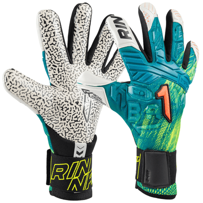 GUANTE DE PORTERO RINAT FIERA PRIME AD 'VERDE BLANCO' - 1GPM5A8A50-192-219