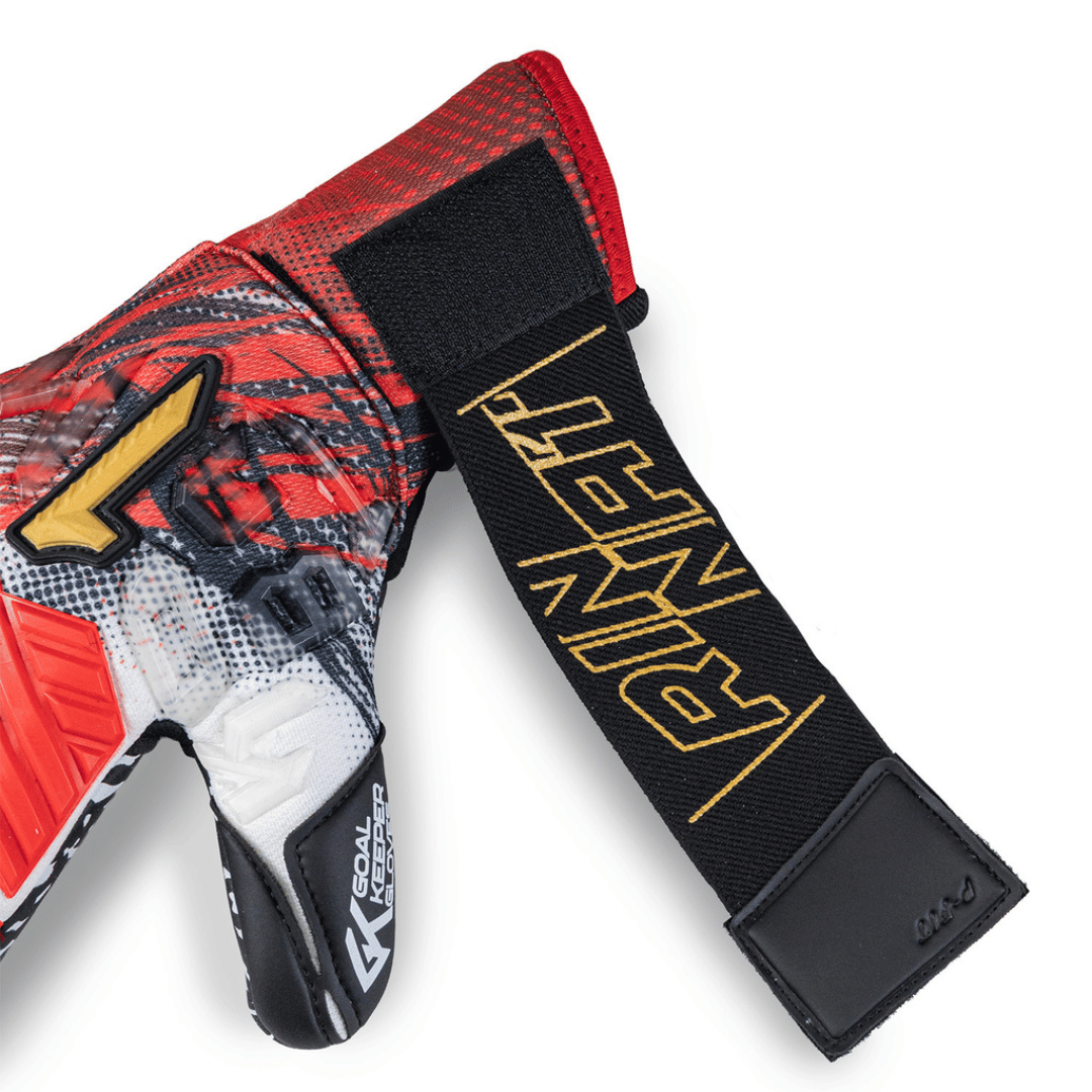 GUANTE DE PORTERO RINAT FIERA PRIME SPINE AD VARILLA 'ROJO NEGRO BLANCO' - 1GPS5A8A50-576-219