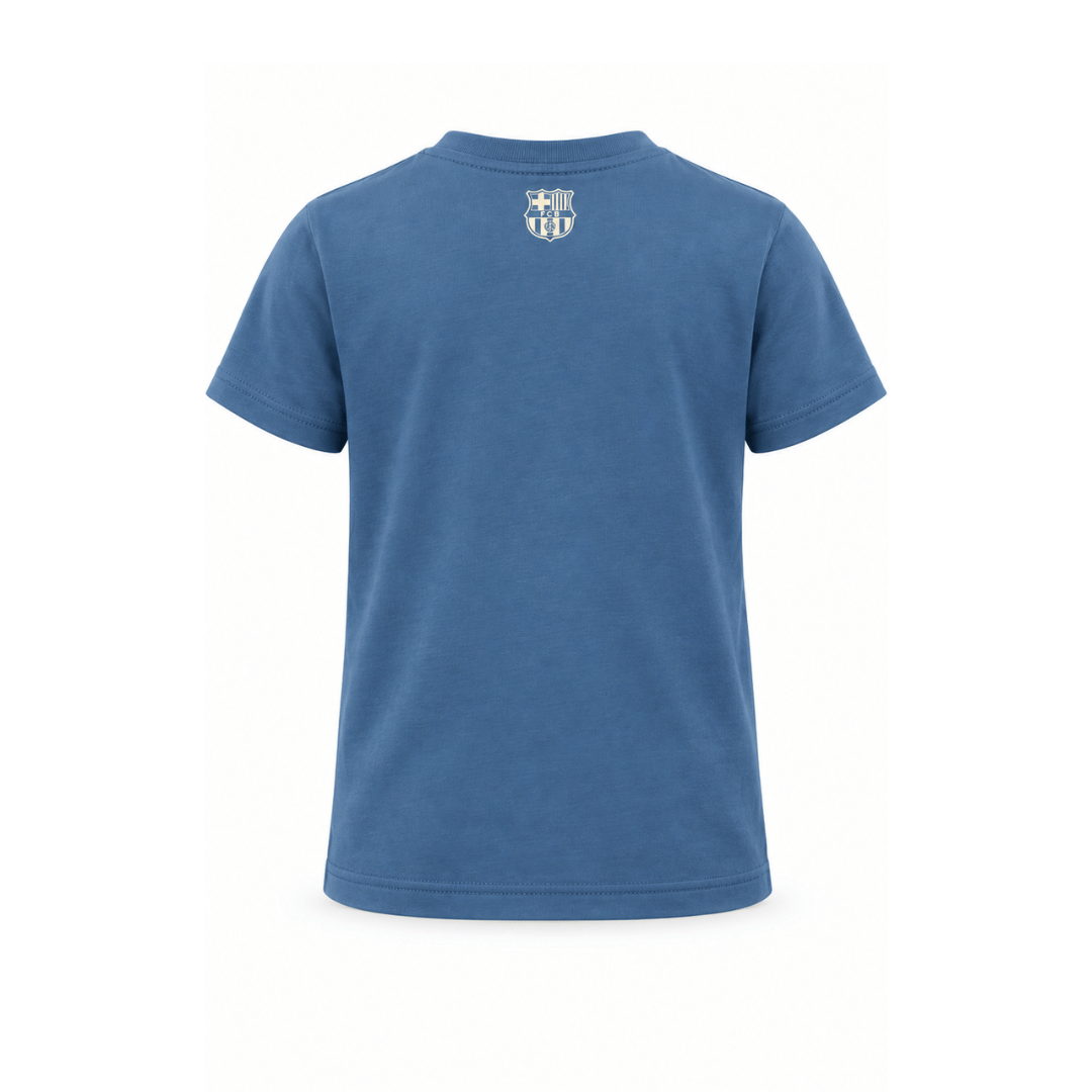 PLAYERA INFANTIL FEXPRO MANGA CORTA FC BARCELONA NEW SOCIETY - BCNTS326106-BL1