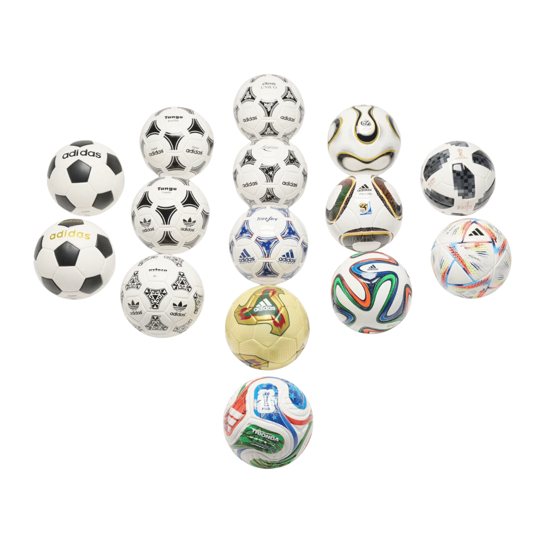 SET MINI BALON HISTORICOS ADIDAS MUNDIALES - JN2093
