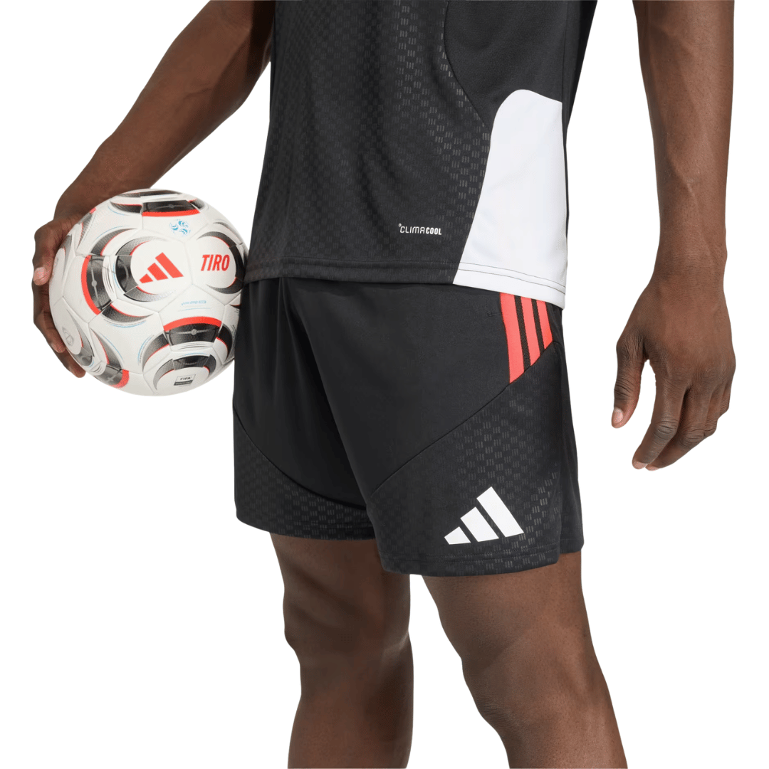 SHORT ADIDAS TIRO 26 'NEGRO/ROJO' - KA7635