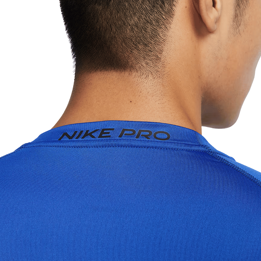 TOP LICRA NIKE PRO DRI-FIT SHORT SLEEVE AZUL - FB7932480