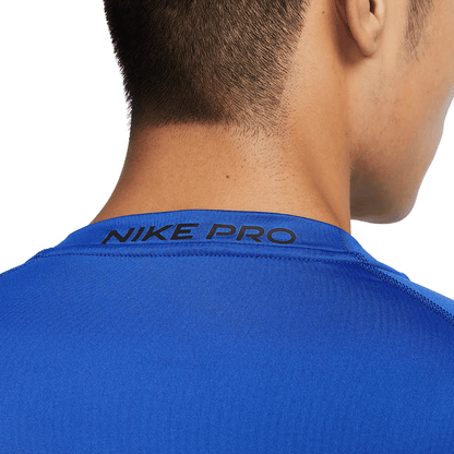TOP LICRA NIKE PRO DRI-FIT SHORT SLEEVE AZUL - FB7932480