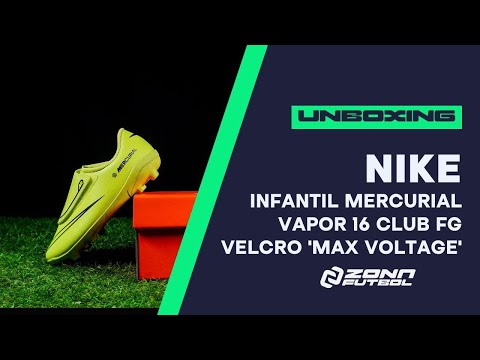 NIKE INFANTIL MERCURIAL VAPOR 16 CLUB FG VELCRO 'MAX VOLTAGE' - FQ8290300