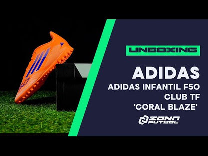 ADIDAS INFANTIL F50 CLUB TF 'CORAL BLAZE' - JI0040