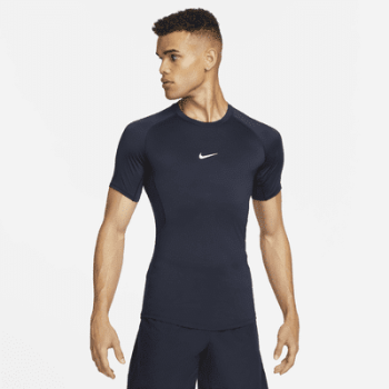 Top Licra Nike Pro Dri-Fit Short Sleeve Azul